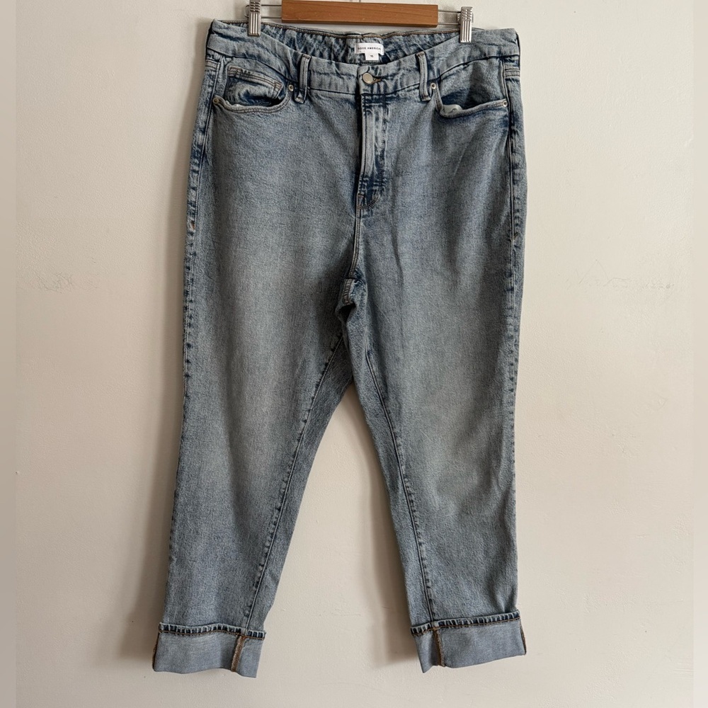 Good American Classic Cuffed Jeans – Size 15
